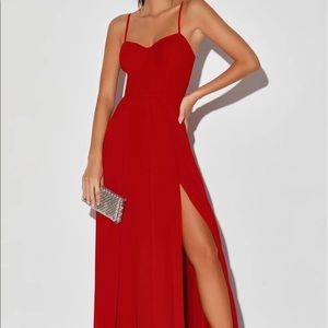 Lulus red dress